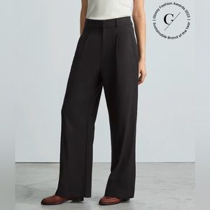 Everlane Way-High Drape Pants Size 10 in Black